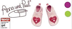 Anna und Paul Babyschuhe, Lauflernschuhe, Krabbelschuhe - Babyschuhe Anna und Paul der Designerin Sonja Rendez sind designschön, praktisch und von Ökotest ausgezeichnet.